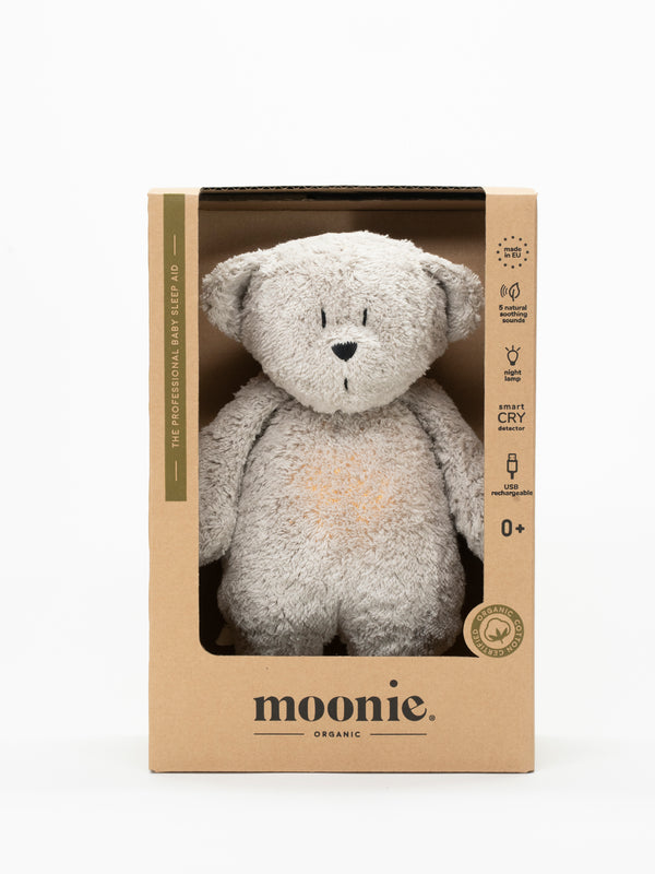 Moonie Grey Organic Humming Bear