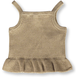 Grown Goldie Ribbed Frill Top
