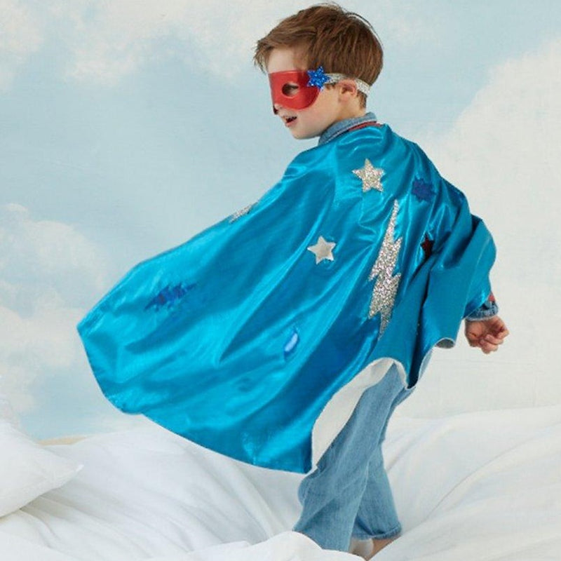 Meri Meri Blue Superhero Cape Costume