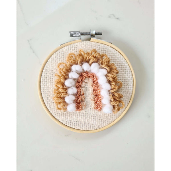 Kinporium Muted Rainbow Embroidery Hoop