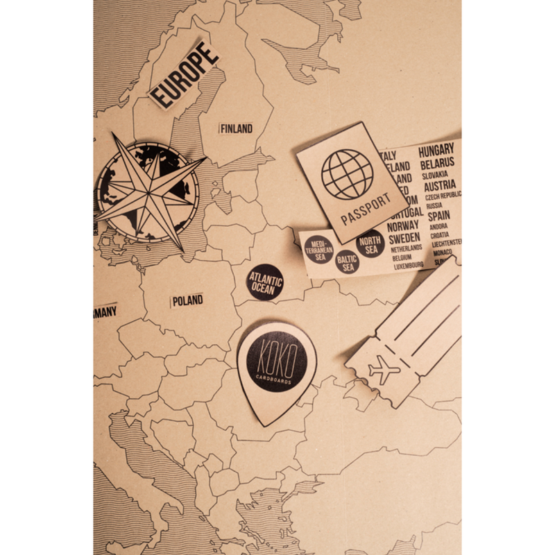 Koko Cardboards Map Of Europe