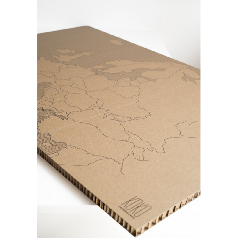 Koko Cardboards Map Of The World