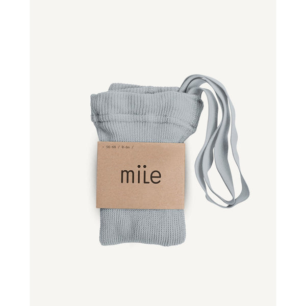 Mile Light Grey Tights With Braces