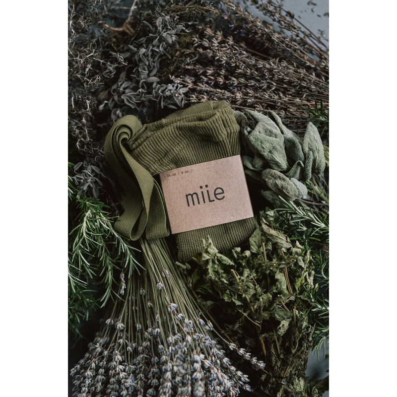 Mile Herbal Green Tights With Braces