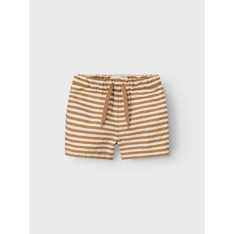 Lil' Atelier Walnut Stripe Swim Shorts