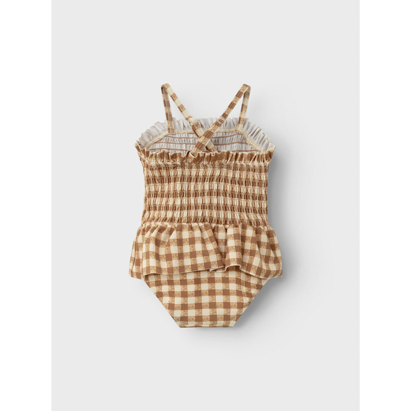 Lil' Atelier Chipmunk Frill Check Swimsuit