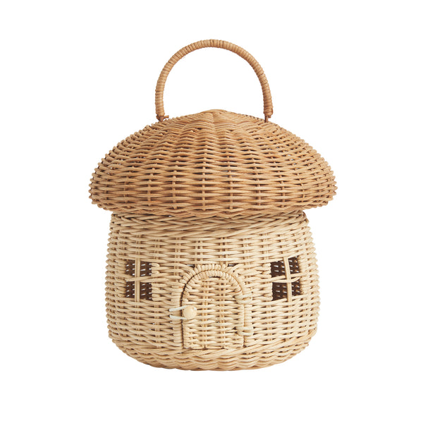 Olli Ella Natural Rattan Mushroom Basket