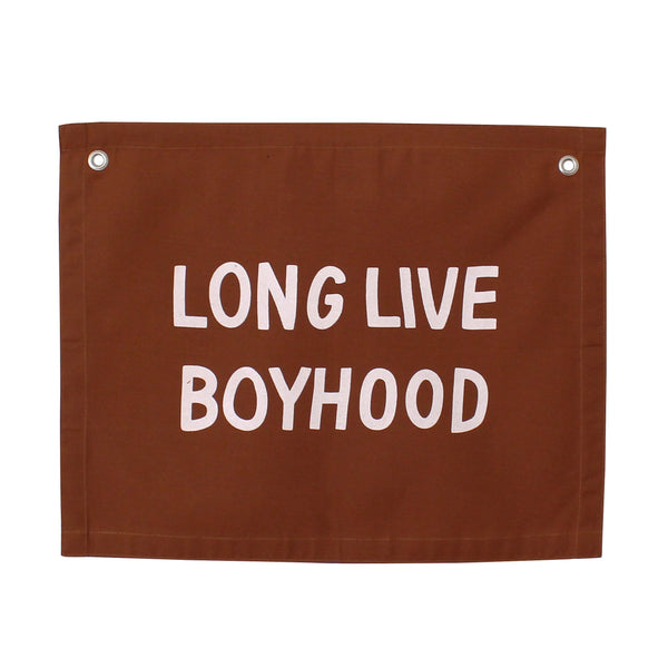 Imani Collective Rust Long Live Boyhood Banner